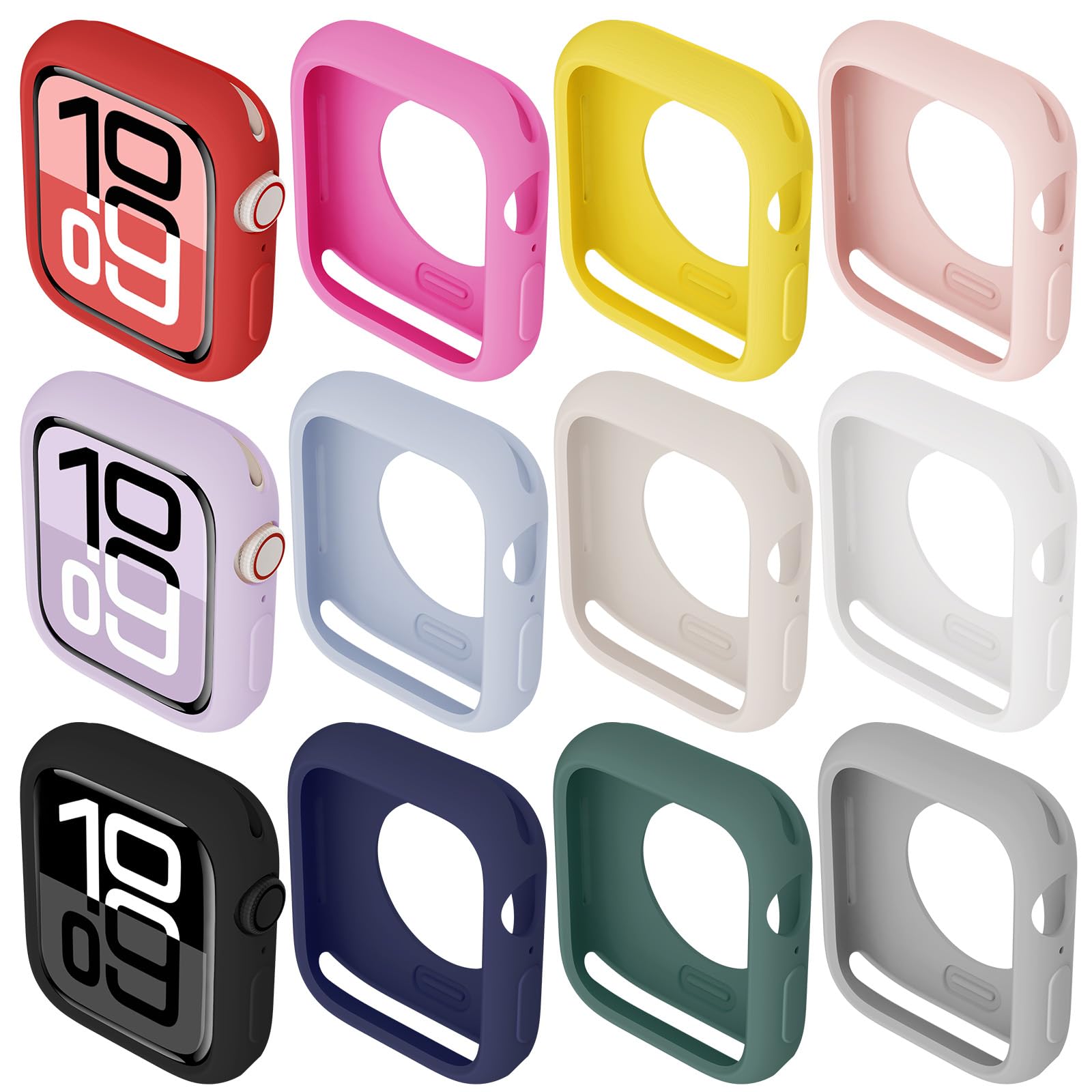 Smartwatch Band Accessories - เคสซิลิโคนแบบนิ่มสำหรับ Apple Watch ขนาด 46 มม.