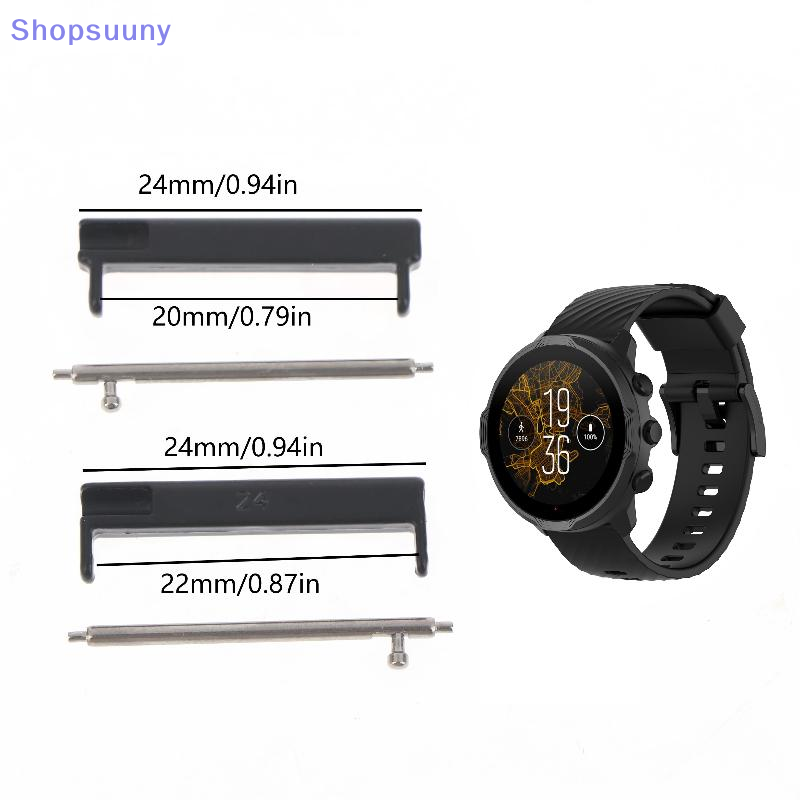 Smartwatch Watch Accessories - [SU] อะแดปเตอร์สายรัดข้อมือ 1 คู่ ขนาด 24
