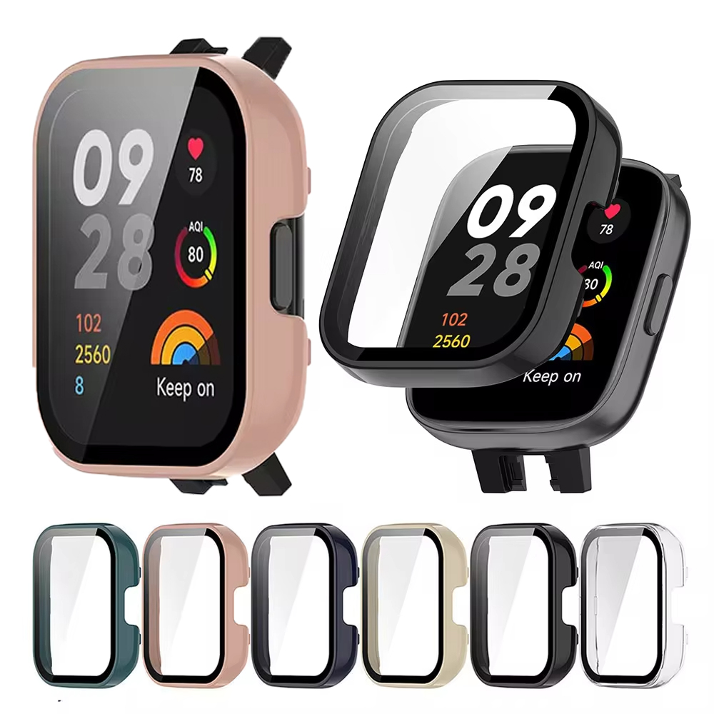 Xiaomi Smartwatch Accessories - กระจกนิรภัย + ฝาครอบป้องกันสําหรับ Redmi Watch 3