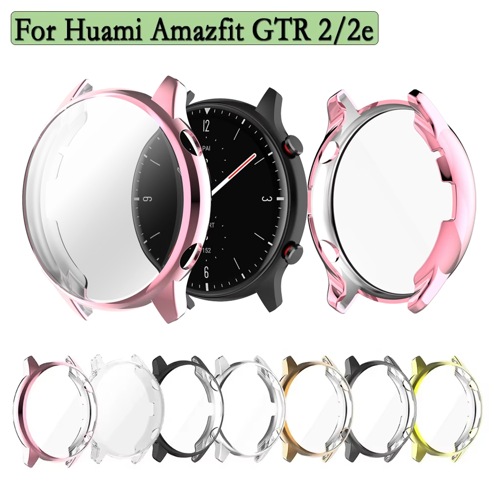 Garmin Smartwatch Accessories - สำหรับ amazfit GTR 2/2E เคสสมาร์ทวอท์ชเคสฟิล์มกันรอยป้องกันเต็มพื้นที่ของหน้าจอกันรอยขีดข่วนอุปกรณ์เสริมปลอกสำหรับ huami