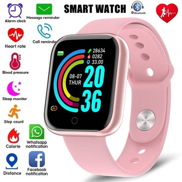D20สมาร์ทวอท์ชกันน้ำสายรัดข้อม - Smartwatch Faces บทวิจารณ์และราคา