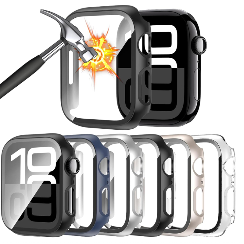 กระจกนิรภัย + กรณีสําหรับ Appl - Smartwatch Band Accessories บทวิจารณ์และราคา
