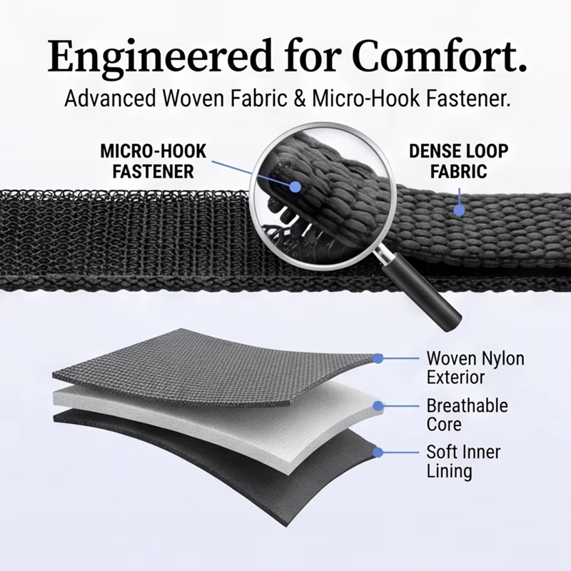 สายนาฬิกาถักไนลอนสำหรับกีฬา สำ - Sport Loop Strap บทวิจารณ์และราคา