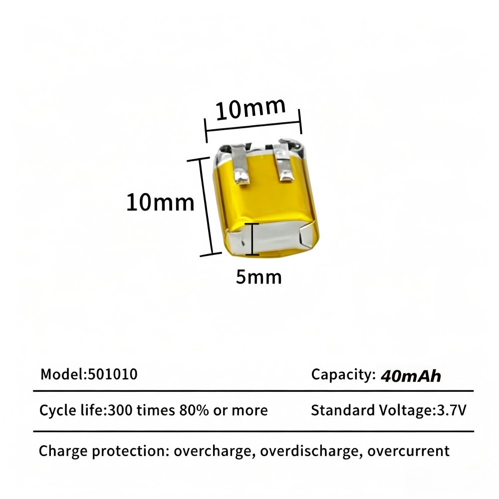 501010 แบตเตอรี่ 3.7V 40mAh ลิ - Smartwatch Headset บทวิจารณ์และราคา