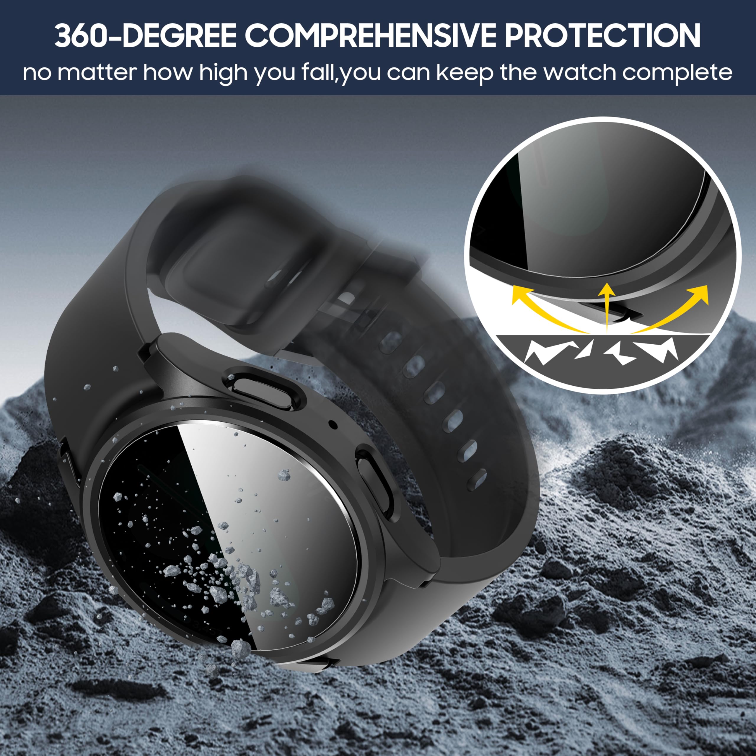 กระจกนิรภัย + กรณีความเป็นส่วน - Smartwatch Band Accessories บทวิจารณ์และราคา
