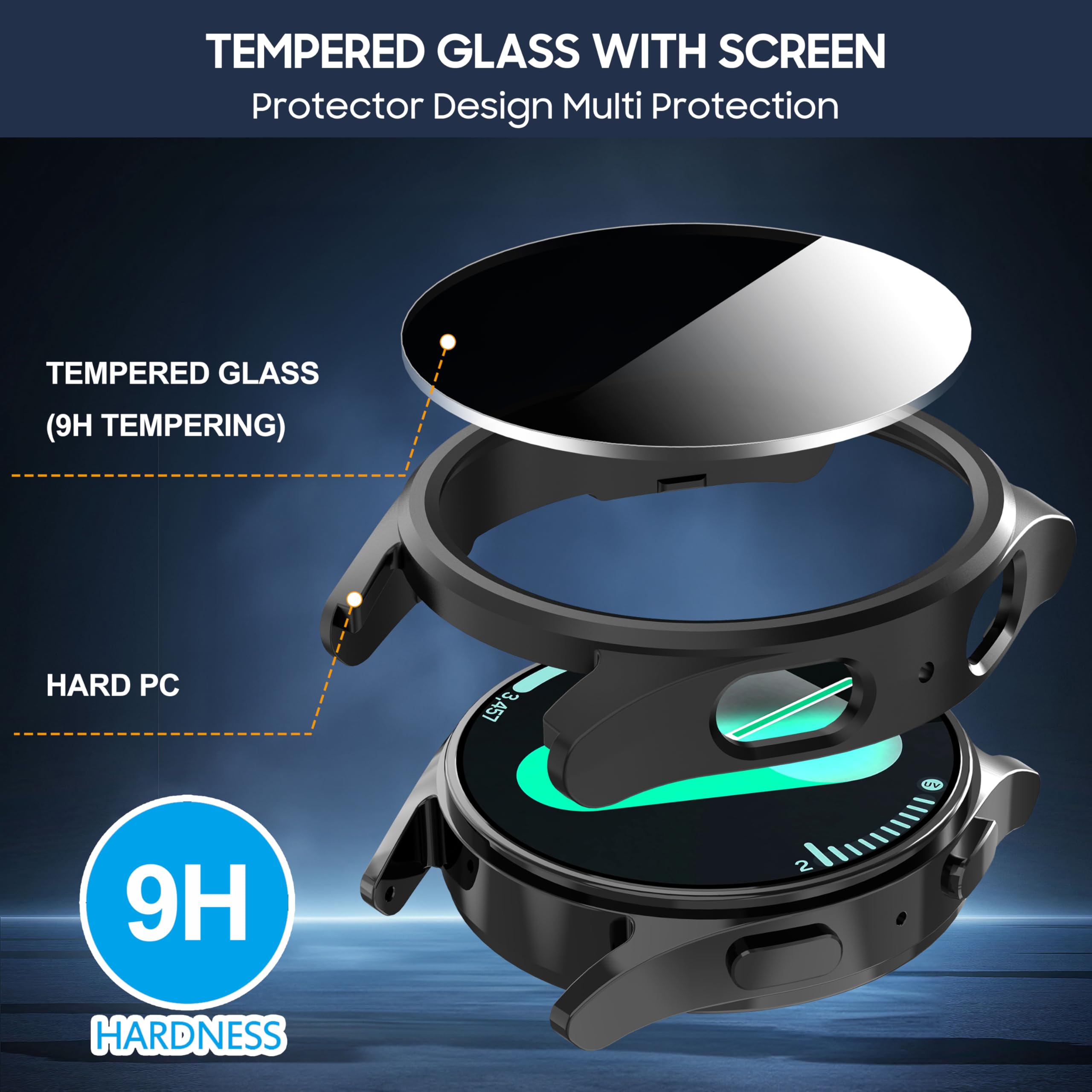 กระจกนิรภัย + กรณีความเป็นส่วน - Smartwatch Band Accessories บทวิจารณ์และราคา