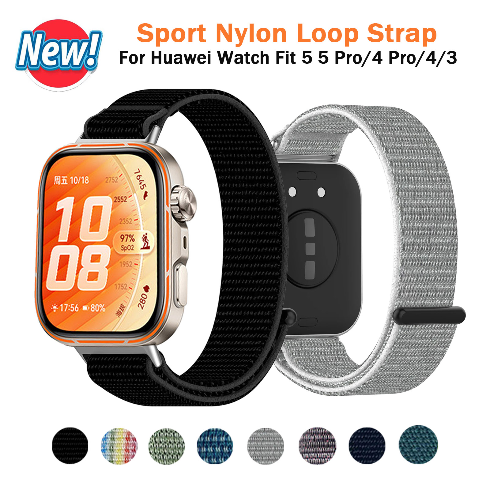 สมาร์ทวอทช์สายไนลอนสำหรับนาฬิก - Sport Loop Strap บทวิจารณ์และราคา