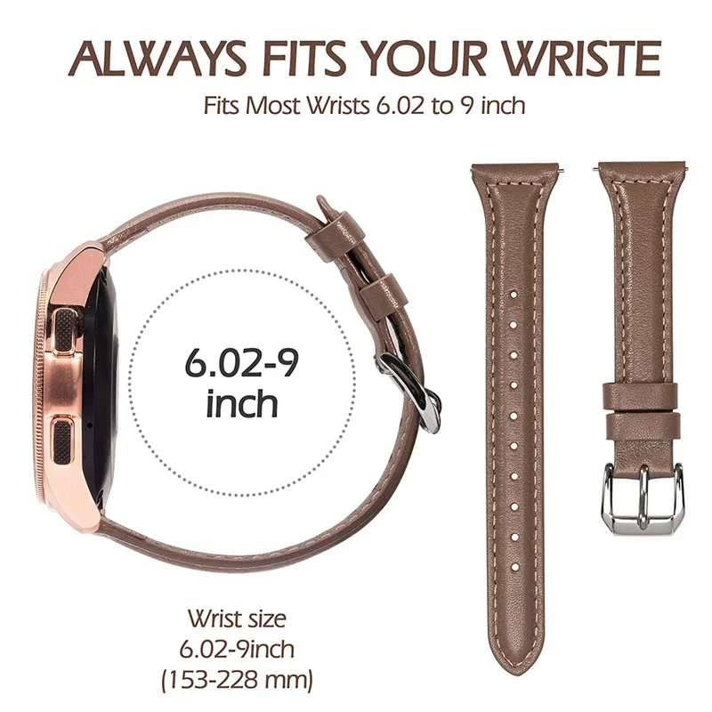 สายหนังบางสำหรับนาฬิกา Samsung - Smartwatch Band Accessories บทวิจารณ์และราคา