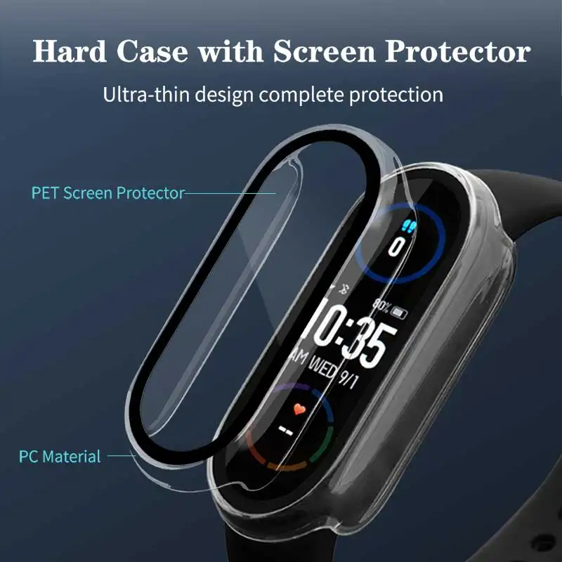 กระจกนิรภัย + PCสําหรับXiaomi  - Xiaomi Smartwatch Accessories บทวิจารณ์และราคา