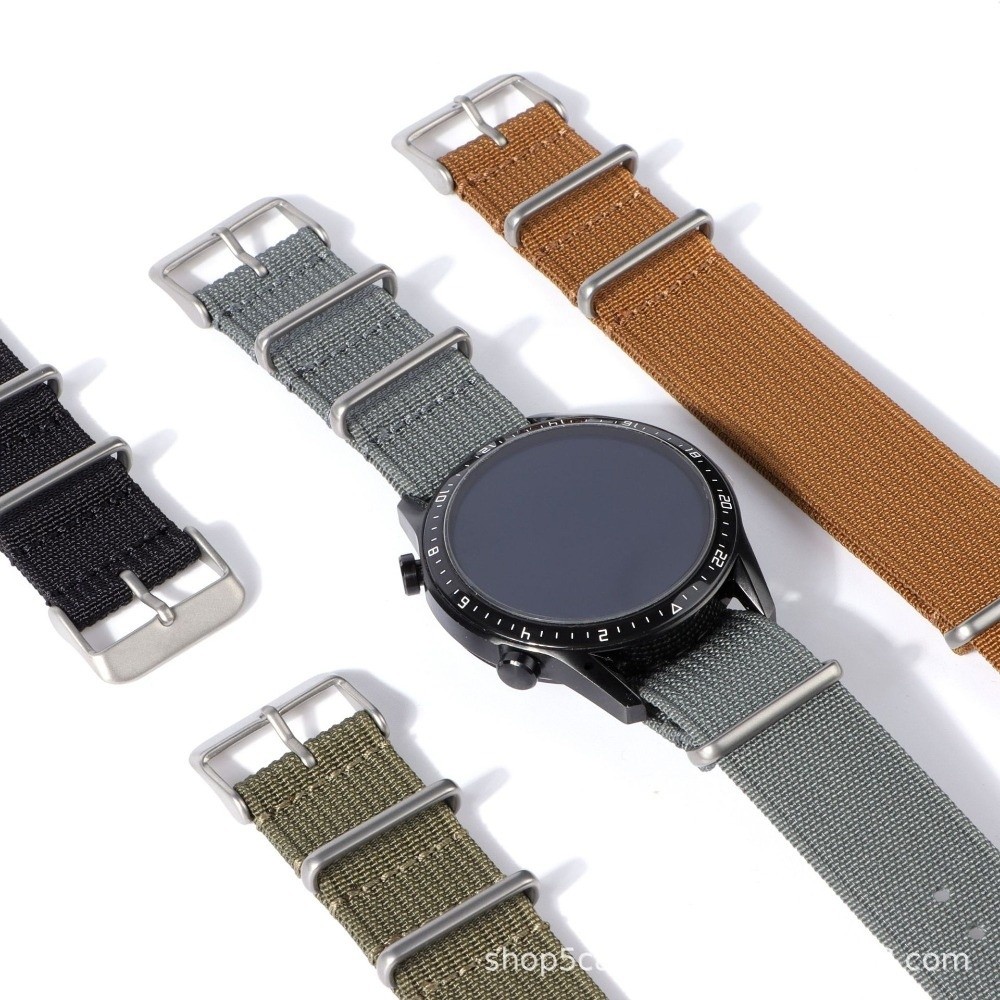 14/16/18/20/22 มม.สายนาฬิกา NA - Nylon Nato Strap บทวิจารณ์และราคา