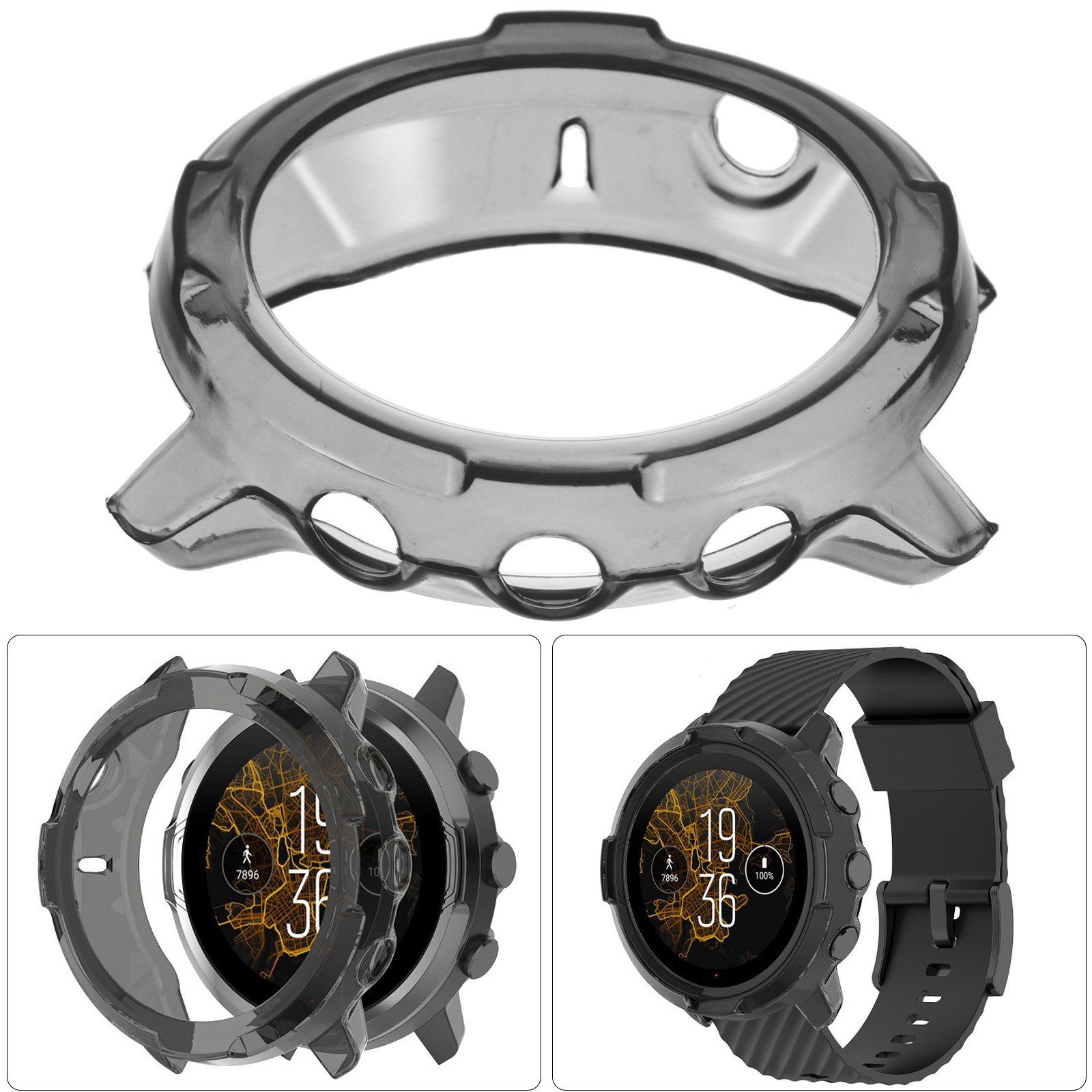 1 ชิ้น เคสนาฬิกา TPU ป้องกันกา - Smartwatch Watch Accessories บทวิจารณ์และราคา