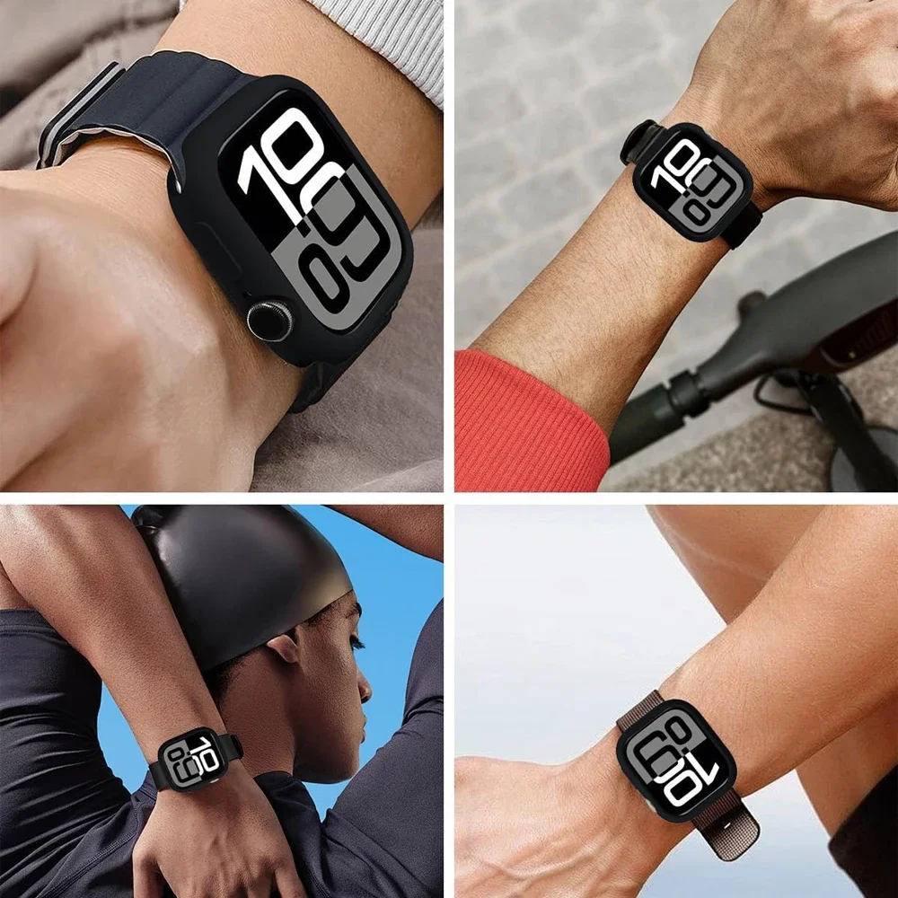 เคสซิลิโคนแบบนิ่มสำหรับ Apple  - Smartwatch Band Accessories บทวิจารณ์และราคา