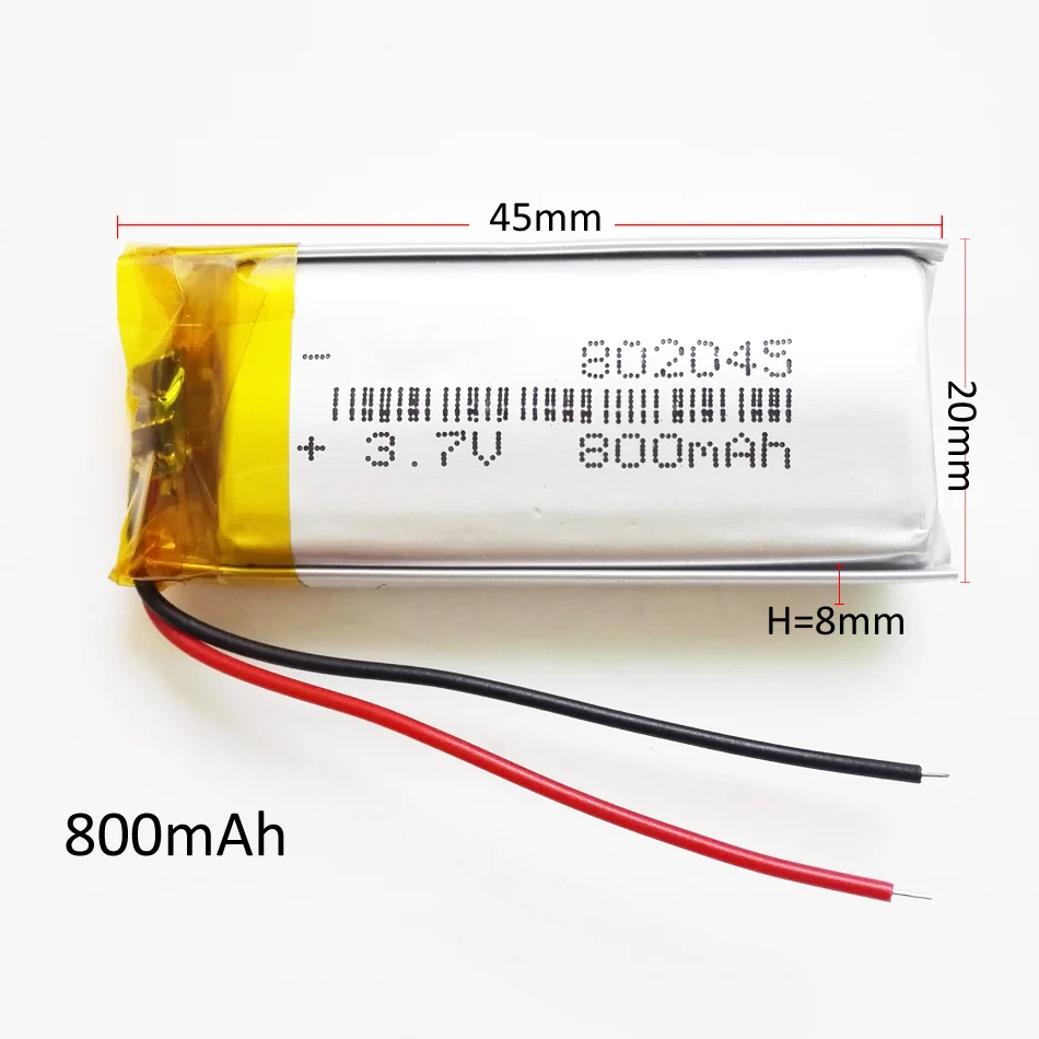 5 ชิ้น 3.7V 800mAh 802045 แบตเ - Smartwatch Headset บทวิจารณ์และราคา