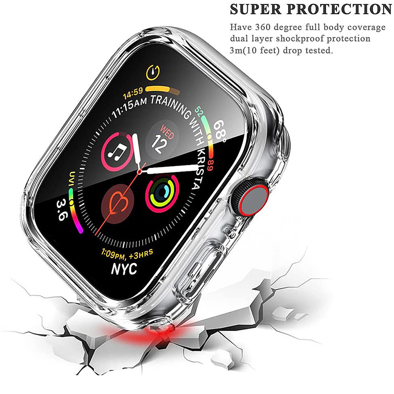 กระจกนิรภัย + ฝาครอบสําหรับ Ap - Apple Smartwatch Accessories บทวิจารณ์และราคา