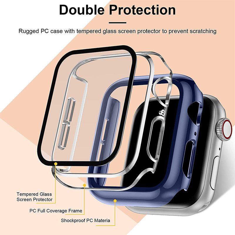 กระจกนิรภัย + ฝาครอบสําหรับ Ap - Apple Smartwatch Accessories บทวิจารณ์และราคา