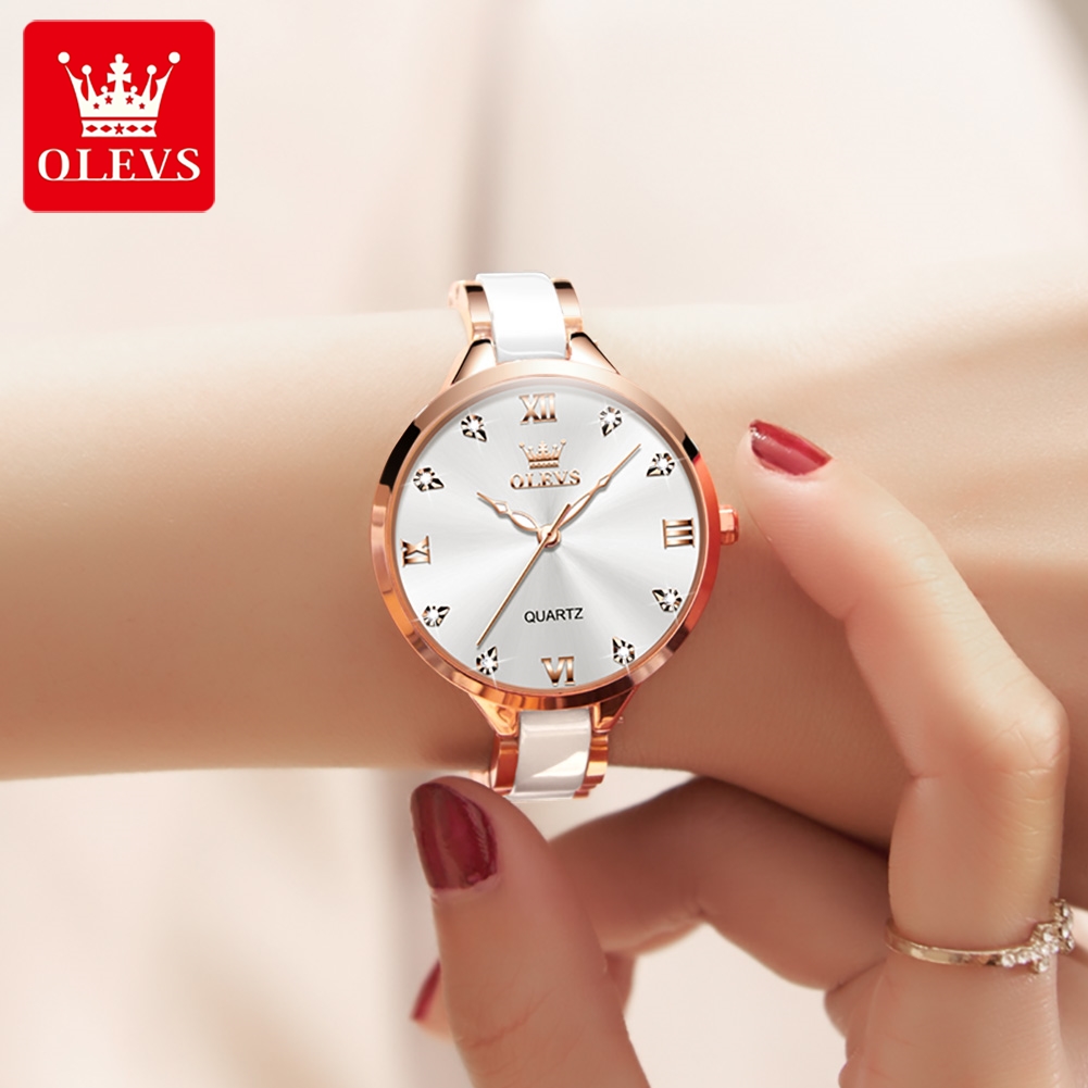 OLEVS 5872 นาฬิกาผู้หญิงนาฬิกา - Accessories With Watch บทวิจารณ์และราคา