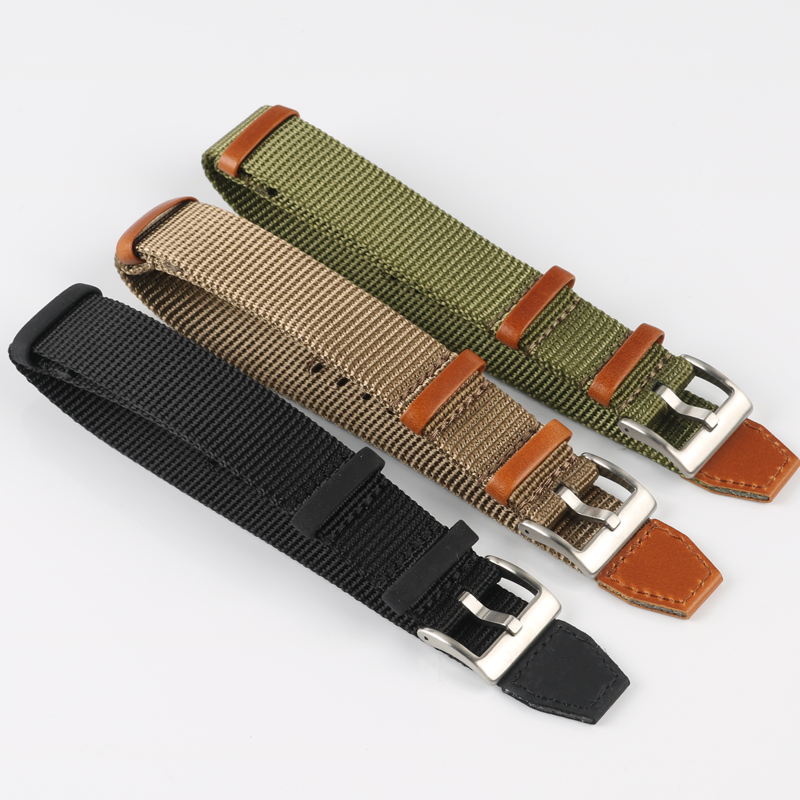 20 มม.22 มม.ชายกลางแจ้งผ้าสายน - Nylon Nato Strap บทวิจารณ์และราคา