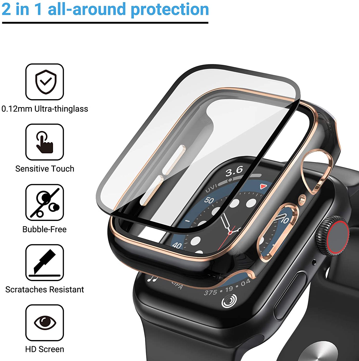 แก้ว + ฝาสำหรับนาฬิกา Apple 9  - Apple Smartwatch Accessories บทวิจารณ์และราคา