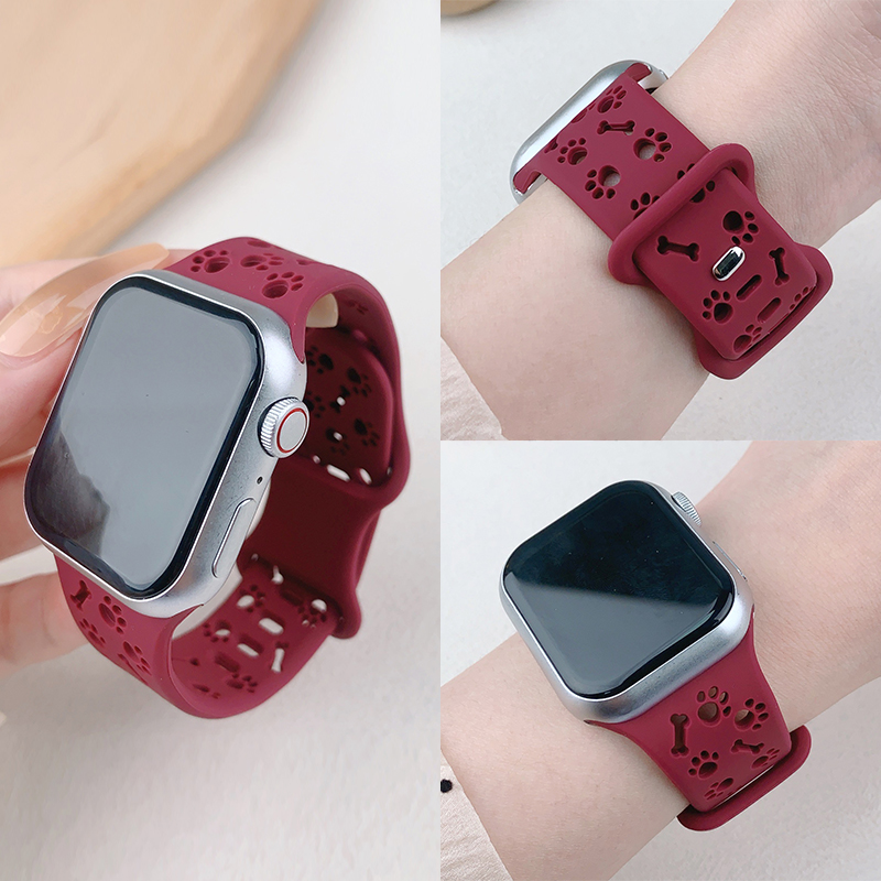 สายซิลิโคนลายอุ้งเท้าสุนัขสำหร - Apple Smartwatch Accessories บทวิจารณ์และราคา