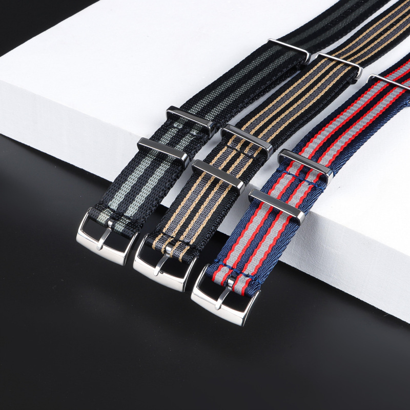 สายนาฬิกาผ้าใบไนลอนแบบพรีเมียม - Nylon Nato Strap บทวิจารณ์และราคา