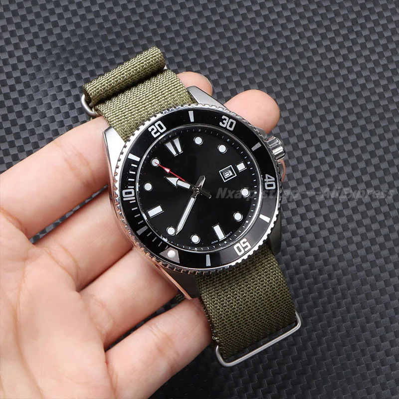 สายนาฬิกาไนลอนแบบริบ18มม. 20มม - Nylon Nato Strap บทวิจารณ์และราคา