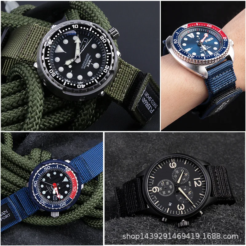 สายนาฬิกานาโตไนลอนยอดนิยมสำหรั - Nylon Nato Strap บทวิจารณ์และราคา