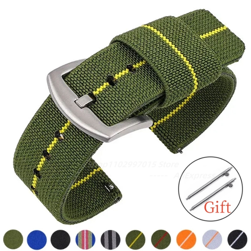 ไนลอน 18 มม.20 มม.22 มม.24 มม. - Nylon Nato Strap บทวิจารณ์และราคา