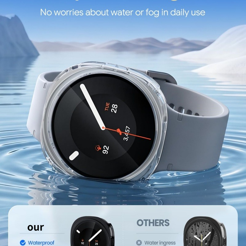 กระจกกันรอย+เคสสำหรับ Samsung  - Smartwatch Band Accessories บทวิจารณ์และราคา