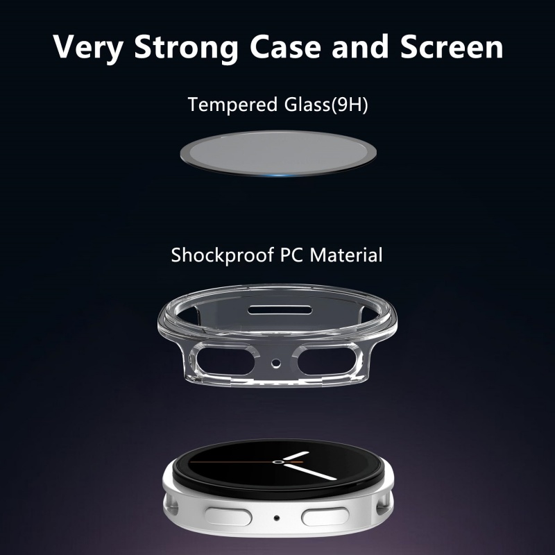 กระจกกันรอย+เคสสำหรับ Samsung  - Smartwatch Band Accessories บทวิจารณ์และราคา